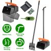 Pooper Scooper Kit Dog Poop Rake & Swiveling Bin Poop Heavy Duty Pick Up Tool with Extra Long Handle 35 Waste Bags Dispenser